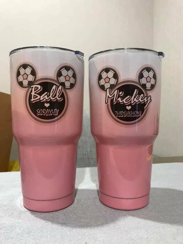 🔥แก้วสกรีนลายตามสั่ง เยติ 30 OZ.พร้อมที่รองแก้ว 320.- 1