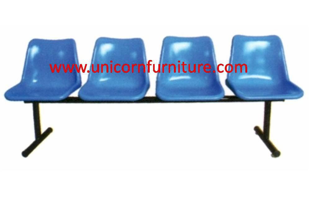 UNI –C014   เก้าอี้โพลีแถว รหัส CLF-814 แบบ 4 ที่นั่ง  1