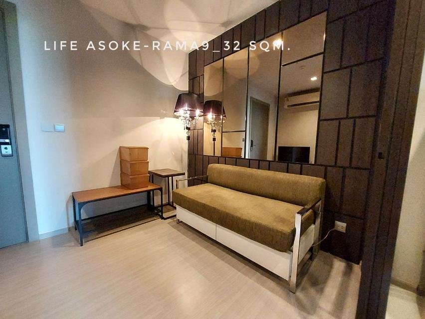 ให้เช่า คอนโด 1 bedroom garden view nice room Life Asoke - Rama 9 : ไลฟ์ อโศก พระราม 9 32 ตรม. good location near MRT an 2