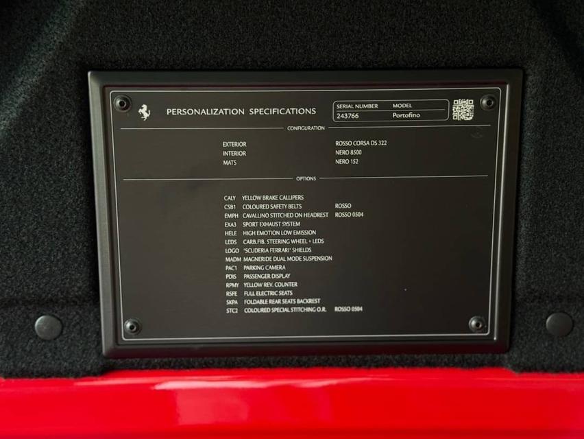 Ferrari Portofino Rosso Corsa Metallic ปี 2019 ไมล์ 25,xxx km 7