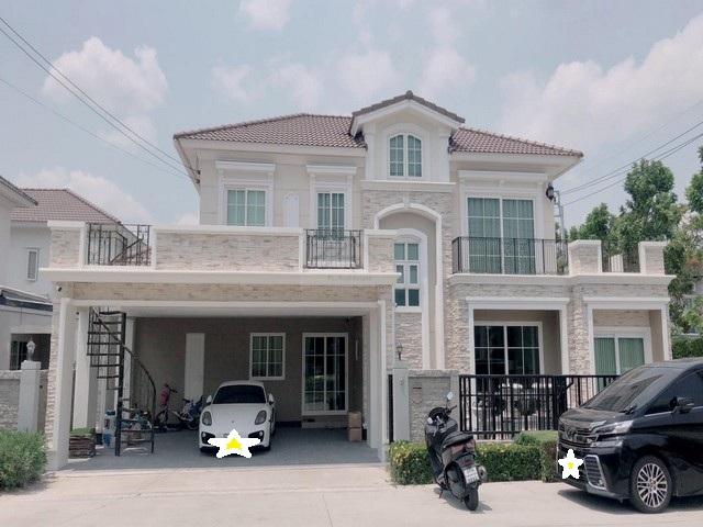ให้เช่าบ้านหรูแปลงมุม 60 ตรว. 264 ตรม. โครงการ Grandio ลาดพร้าว - เกษตรนวมินทร์ วิวสวน ตกแต่งบิ้วอินสวย เฟอร์ครบ ( เคยเป 1