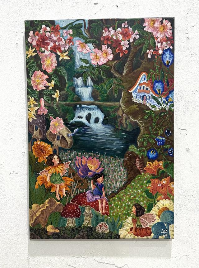 ผลงานสร้างสรรค์ศิลปะ บนเฟรมผ้าใบ รูปที่ 10