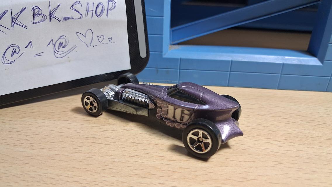 โมเดลรถเหล็ก Hot Wheels 1997 First Editions Sweet 16 Flames Purple 5sp Wheels 1:64 สีม่วง ของสะสม มือสองสภาพดี รูปที่ 3