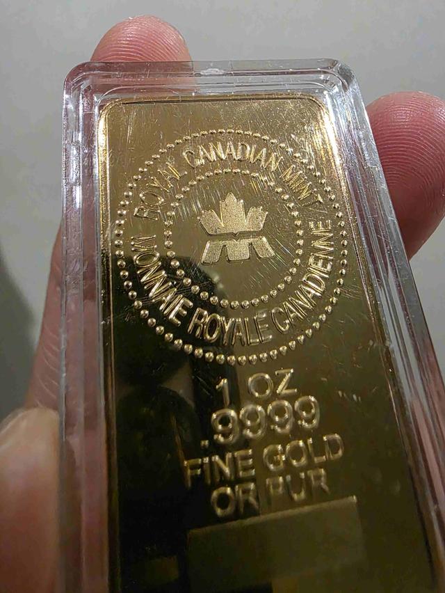 A. แท่งสีทอง หนักๆ ของสะสม 999.9 1 OZ สวย หายาก เดิมๆ  หนักๆ ขายตามสภาพ ไม่ได้รับประกัน พร้อมส่ง รูปที่ 2