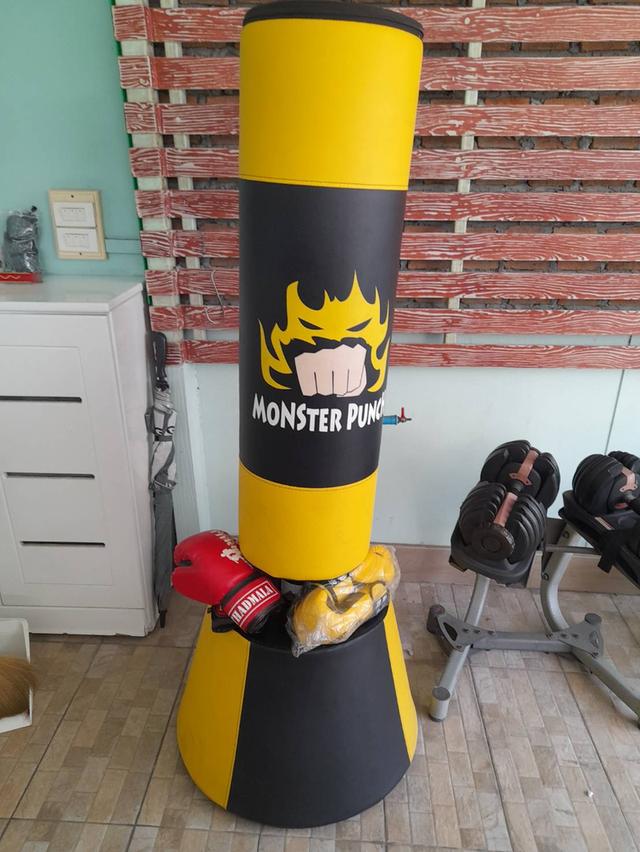 กระสอบทรายแบบตั้งพื้น ซุปเปอร์พรีเมี่ยม รุ่นใหญ่ MonsterPunch แถมนวมพรีเมี่ยม