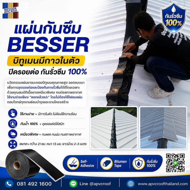 จบปัญหาทุกจุดอ่อนด้วย "แผ่นปิดกันซึม BESSER" ตัวช่วยสำคัญที่เจ้าของบ้านมือโปรเลือกใช้!