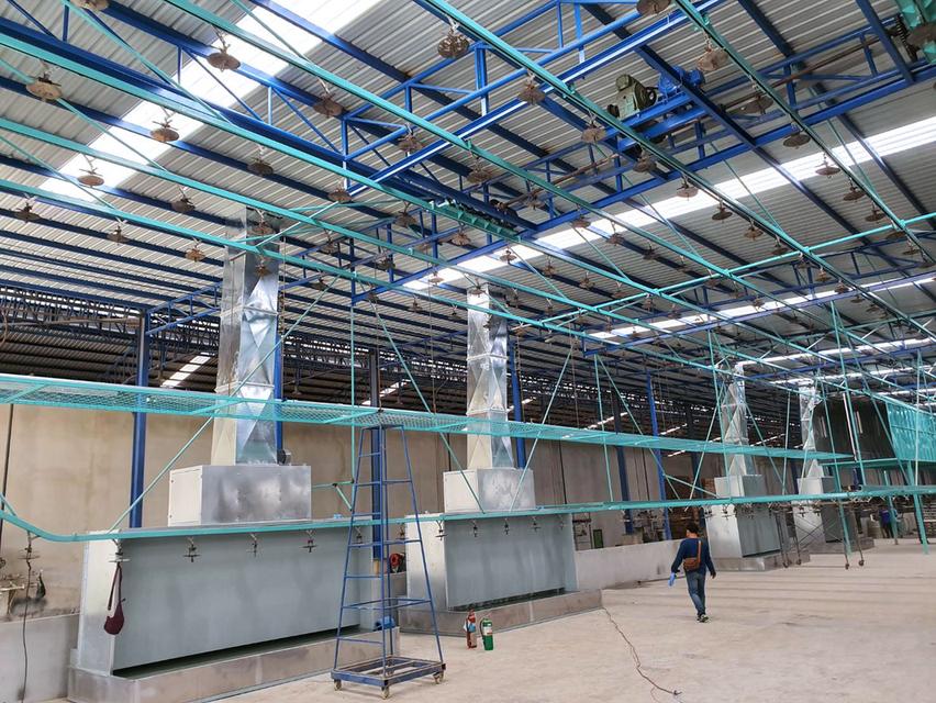 รับออกแบบ ติดตั้ง สร้างห้องพ่นสีม่านน้ำขนาดใหญ่ สำหรับจับกลิ่นสี กลิ่นทิเนอร์ ละอองสี พร้อมเอกสารเซ็นแบบห้องพ่นสี
