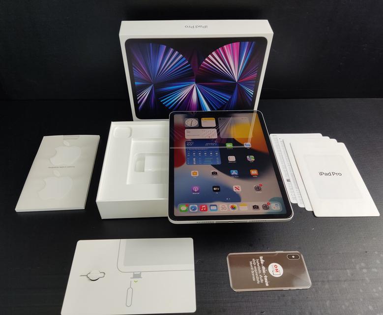 ขาย/แลก iPad Pro (2021) 11นิ้ว 128GB (Wifi+Cellular) Silver ศูนย์ไทย สวยมาก เพียง 29,900 บาท  5