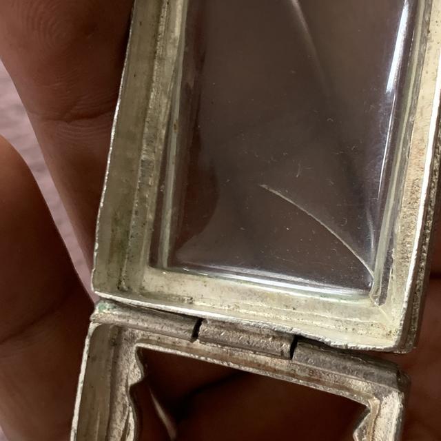 กรอบเงินแท้เก่า ใส่พระะสมเด็จ รูปที่ 11