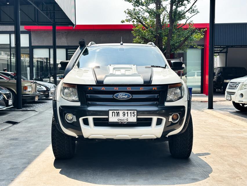 ขายรถ Ford Ranger 2.2 Double Cab WildTrak Hi-Rider Pickup ปี 2013 สีขาว เกียร์ออโต้ รูปที่ 2