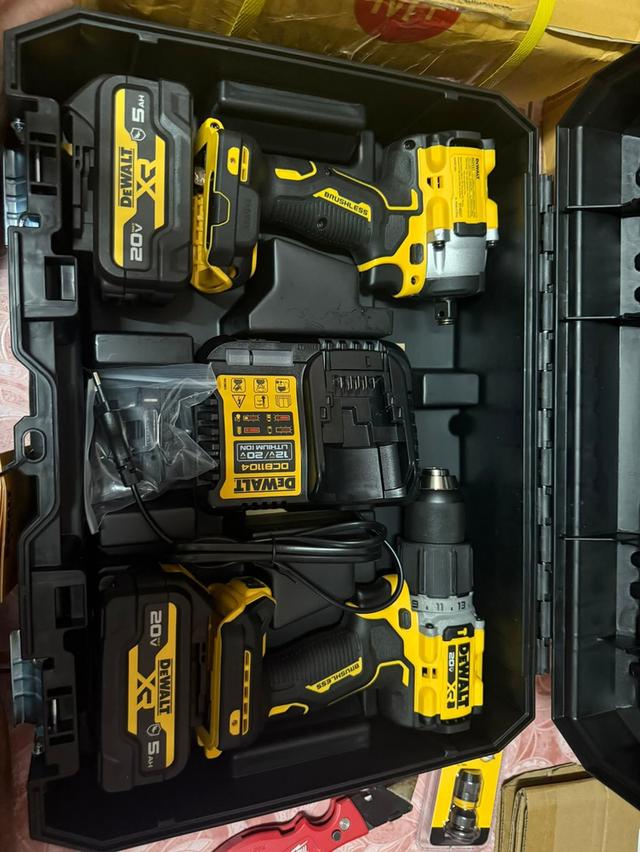 เช็ตคู่สว่านกระแทก+ไขควงกระแทก DeWalt แท้100%