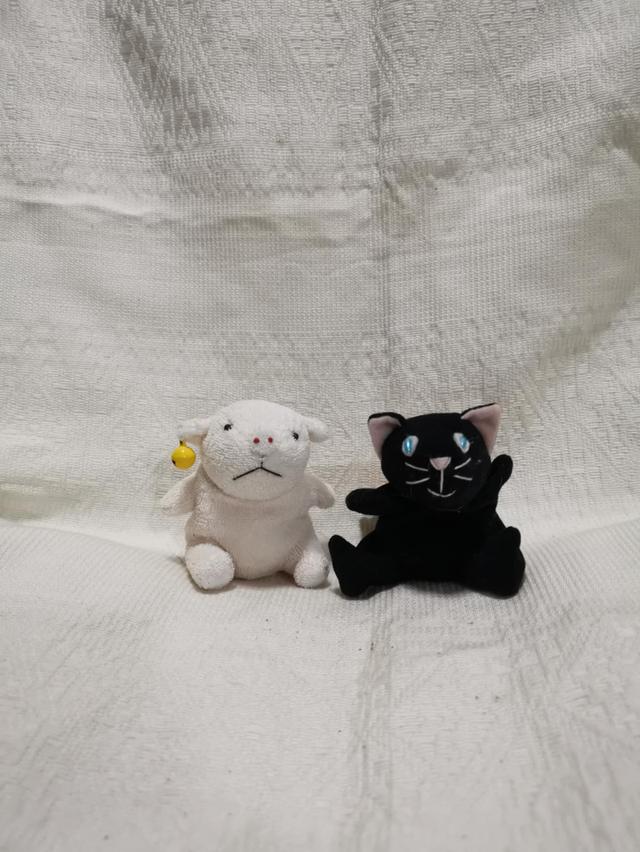 cute doll piggy and cat black 