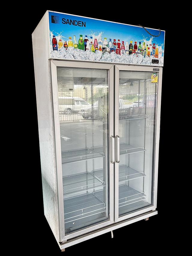 ตู้แช่เย็นSANDEN ตู้แช่เครื่องดื่ม2ประตู ชั้นวาง4ชั้น ตู้แช่ผักและผลไม้ 3