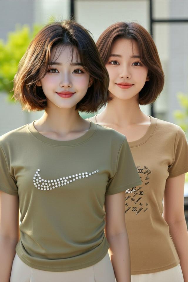 ขายเหมาราคาถูกมาก เสื้อยืดแฟชั่นปักคริสตรัล ไซส์ S 50 ตัว มือหนึ่งทั้งหมด สวยทุกตัว