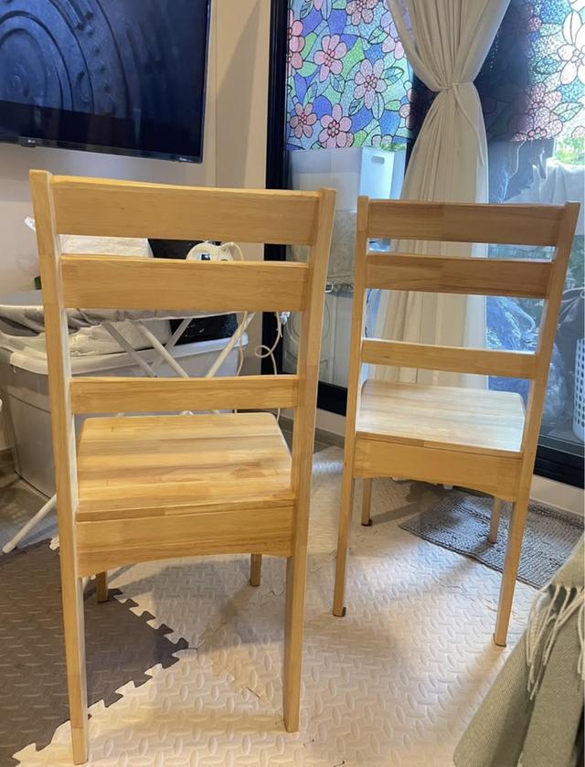 เก้าอี้ไม้ยางพาราแท้