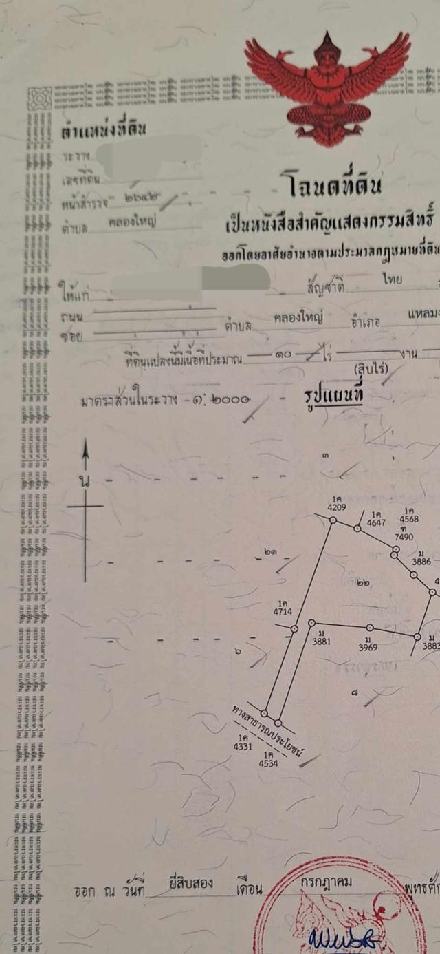 ขายที่ดินตราด ขนาด 10 ไร่ ใกล้เฟอร์รี่เกาะช้างเพียง 5 นาที น้ำผ่าน ไฟผ่าน  2