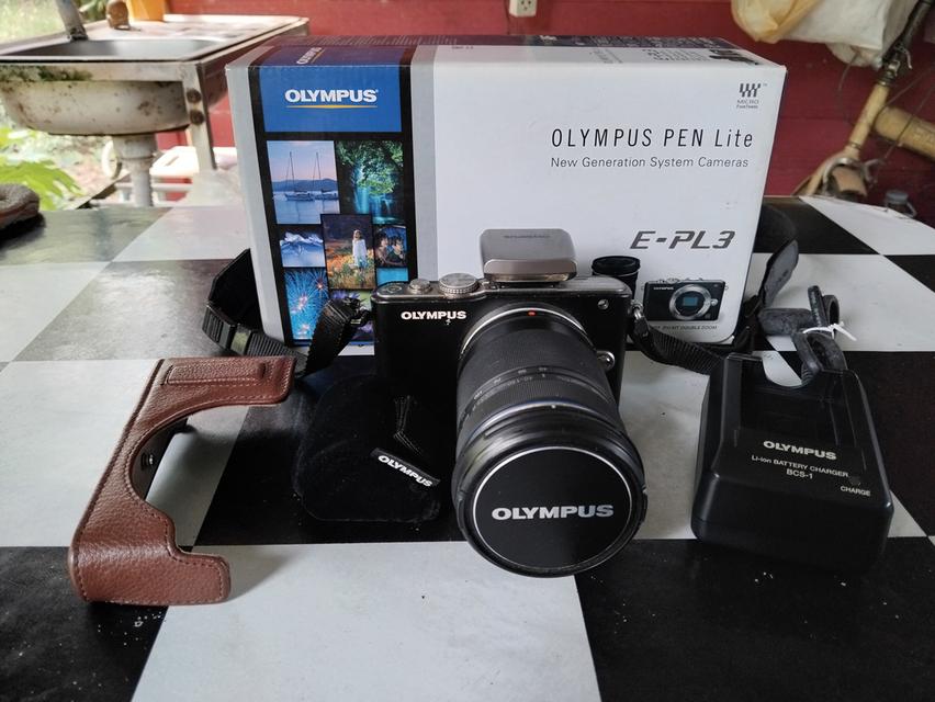 ขายกล้อง OLYMPUS PEN Lite รุ่น E-PL3 สภาพเหมือนใหม่ ราคา 5,000 บาท พร้อมเลนส์ 40-150