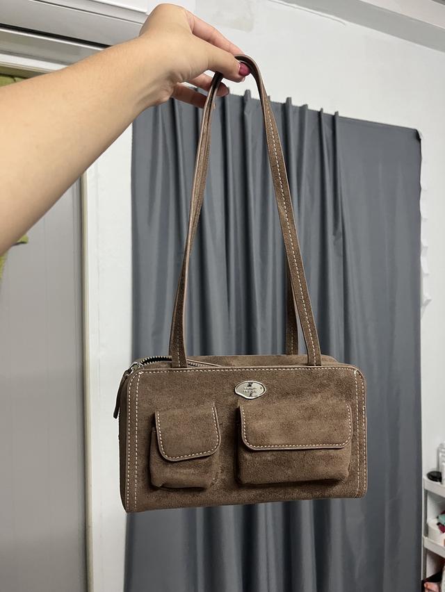กระเป๋า Saitang Original รุ่น Roundy Bag Suede Choco (Special Color)