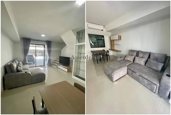 AT583 ให้เช่าทาวน์โฮม 2 ชั้น พลีโน่ สุขุมวิท บางนา2 มีเฟอร์นิเจอร์และเครื่องใช้ไฟฟ้า ใกล้เมกาบางนา