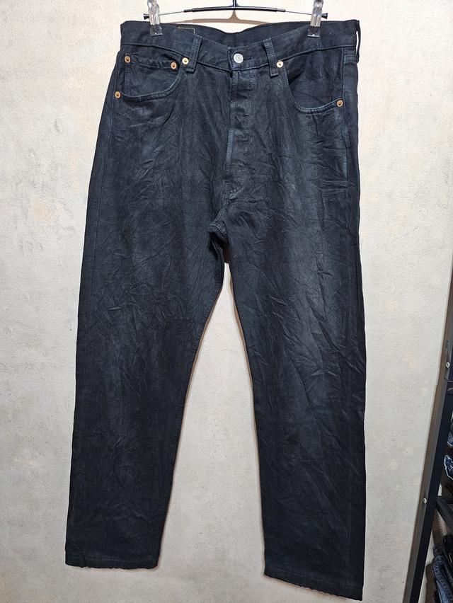 Levi's 501 super blackผลิตกันยายนปี 1998 ป้ายกระดาษ ใหม่มากเอว 32"ยาว 42"เป้า 12"ขา 8"3,500 บาท ส่งฟรีทั่วประเทศ รูปที่ 2