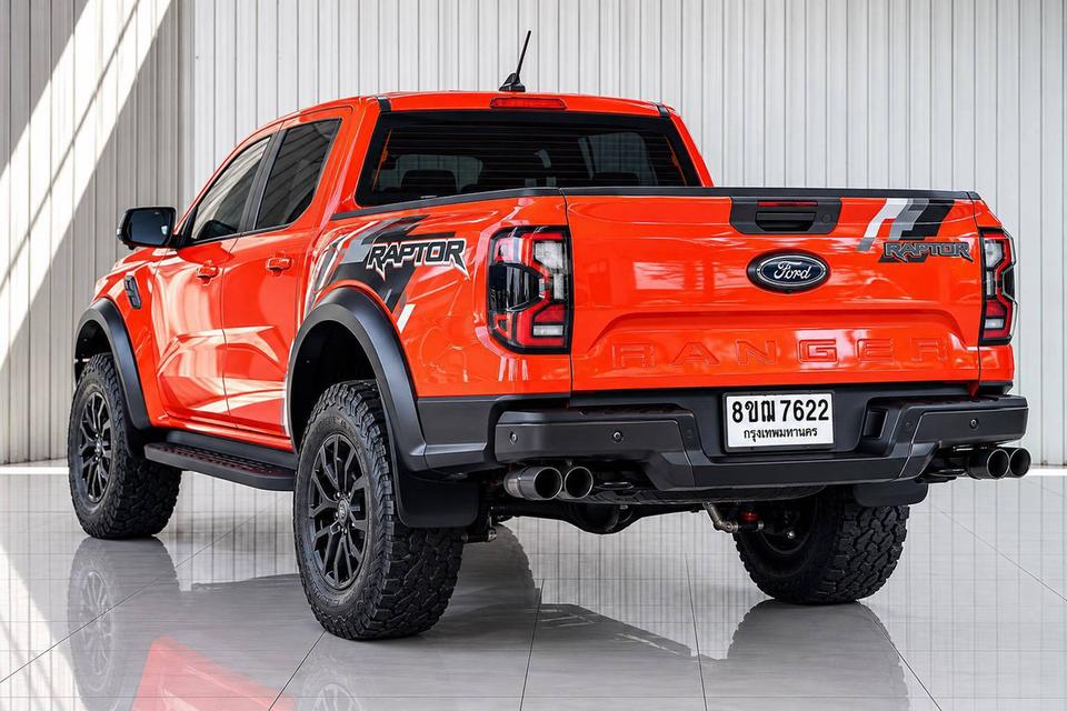 #FORD RANGER, 3.0 RAPTOR ECO BOOST 4WD ปี 2022 จด 2023 สีส้ม โฉม DOUBLE CABรถบ้าน มือเดียวป้ายแดง รูปที่ 9