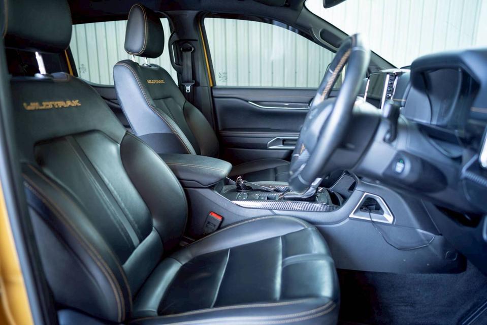 FORD RANGER 2.0 TURBO WILDTRAK ปี 2023 เกียร์A/T ขับ 2 สีเหลืองโฉม HI-RIDER DOUBLE CAB รูปที่ 11