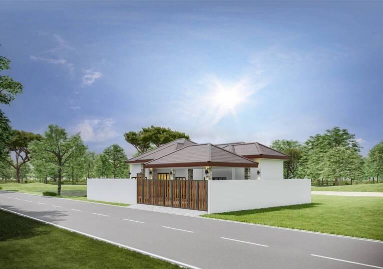 Land worth investing in, suitable for a private golf driving range and has 1 house/pool to build and sell for profit. 4