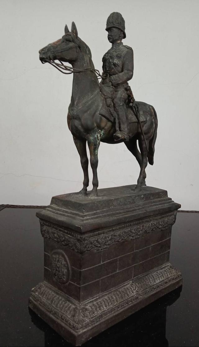 592.พระบรมรูปหล่อในหลวงรัชกาลที่ 5 พระบาทสมเด็จพระปรมินทรมหาจุฬาลงกรณ์ พระจุลจอมเกล้าเจ้าอยู่หัวทรงม้า(พระบรมรูปทรงม้า) 8