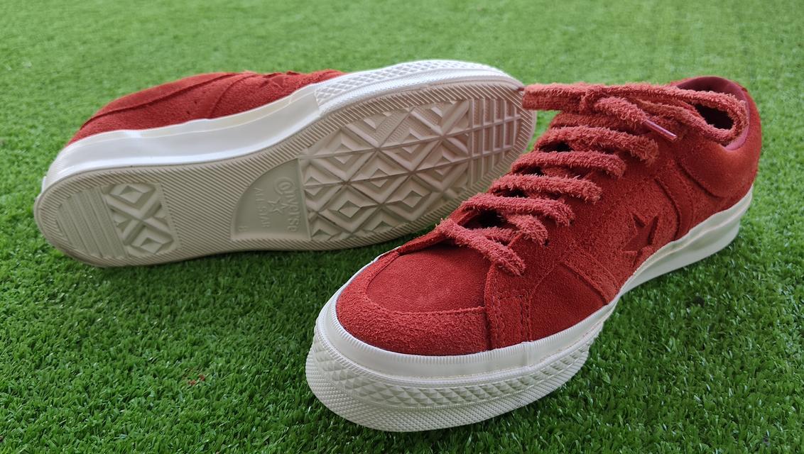 Converse One Star Academy Ox สีแดงเบอร์กันดี รูปที่ 9