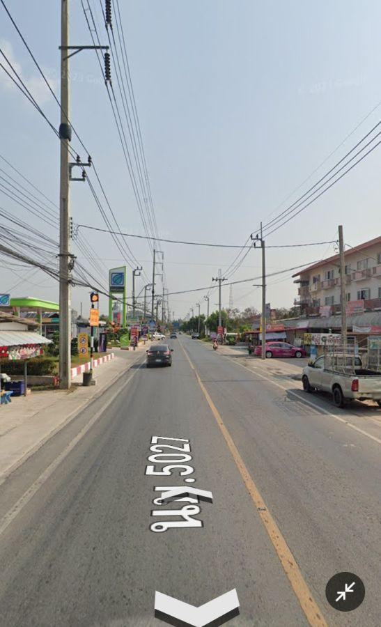 ที่ดินติดถนน5027ไทรน้อย-วัดต้นเชือก เหมาะทำการค้า,โชว์รูม 1