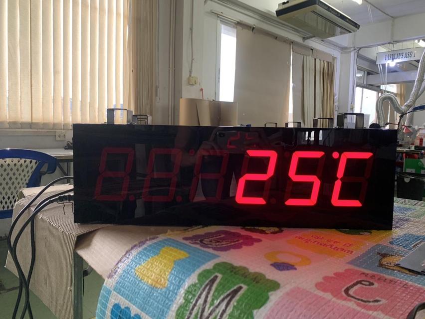 นาฬิกาดิจิตอลสำหรับโรงงาน นาฬิกาติดผนัง และสถานที่ต่างๆ รูปที่ 2