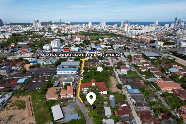 ขายที่ดินพัทยากลาง | ใกล้ถนนสายสุขุมวิท กว้าง 194 ม. บางละมุง ชลบุรี 2