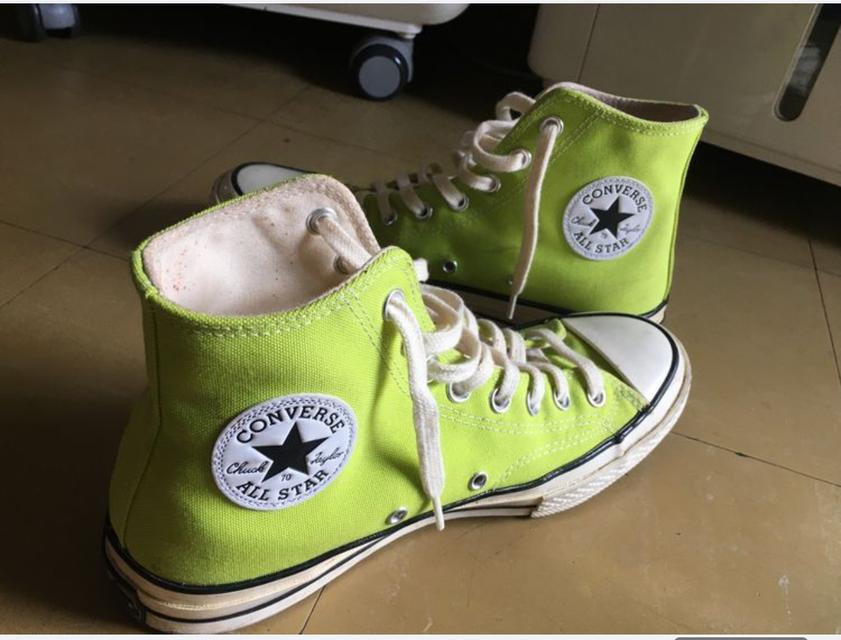 Converse Chuck Taylor 70s lime twist 9 White High Beige Cream yellow 1970s