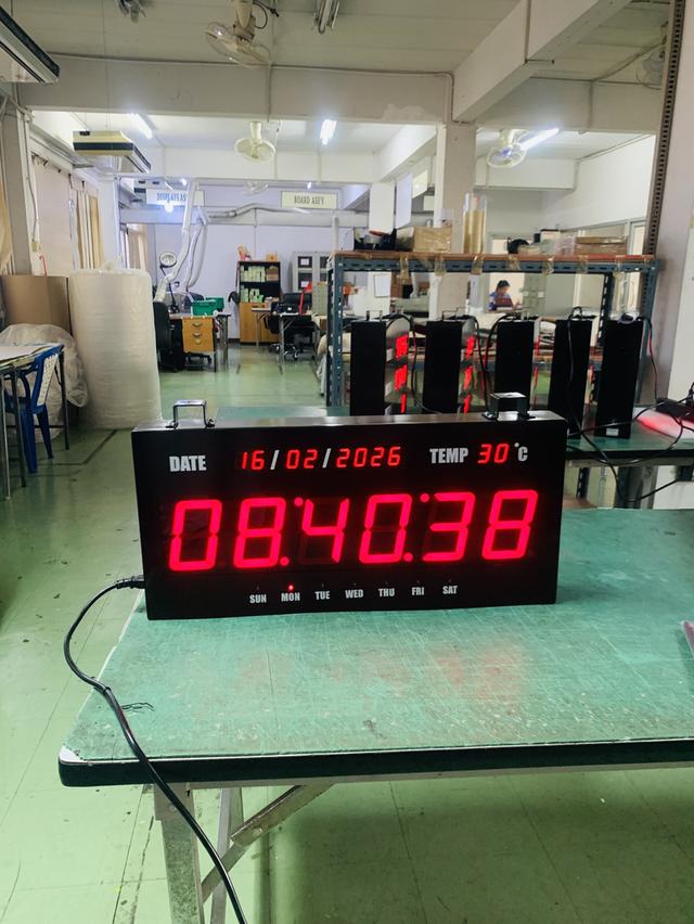 นาฬิกาดิจิตอลแขวนผนัง นาฬิกาโรงงาน รูปที่ 6
