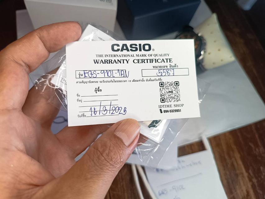 Casio Edifice EQS-910L-1AVUDF เก่าเก็บไม่ผ่านการใช้ 2