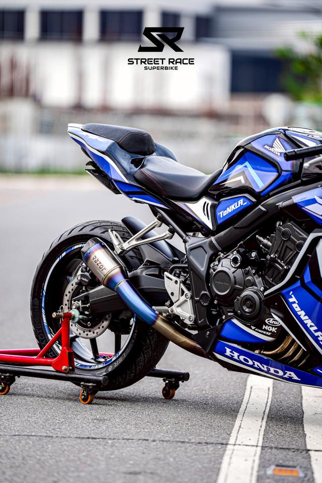 2023 Honda cbr650r ดำฟ้า รถปี 2023 รถสวย แต่งเยอะ