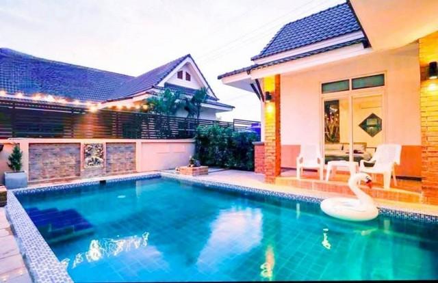 บ้านพูลวิลล่า ขนาด 200ตารางวา พิกัด จอมเทียนชัยพฤกษ์2 2