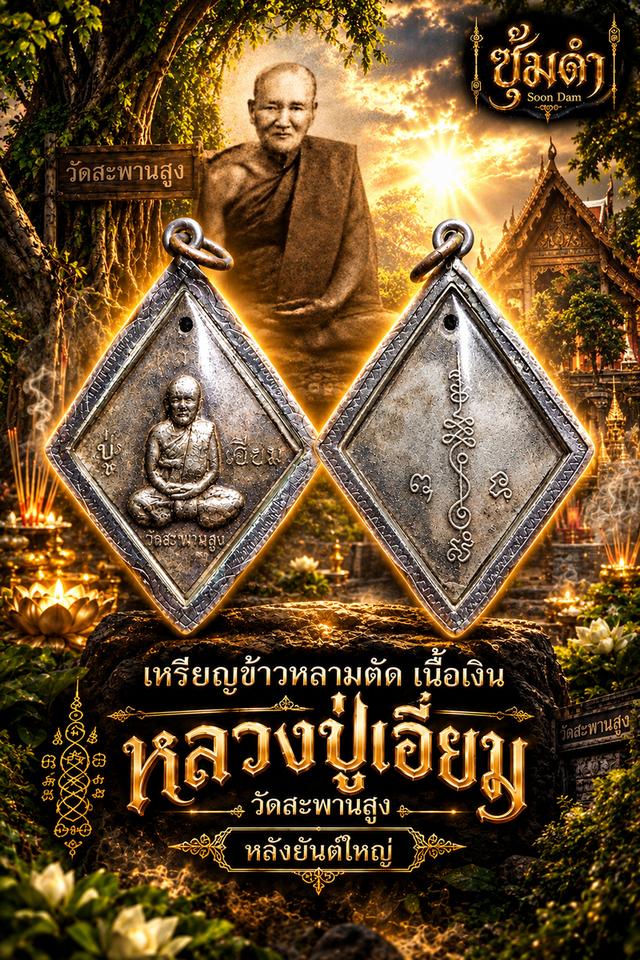 🔥เหรียญข้าวหลามตัด หลวงปู่เอี่ยม วัดสะพานสูง