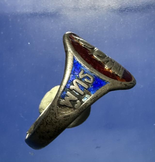 แหวรเงินลงยา ล. พ.โสธร ปี 2503