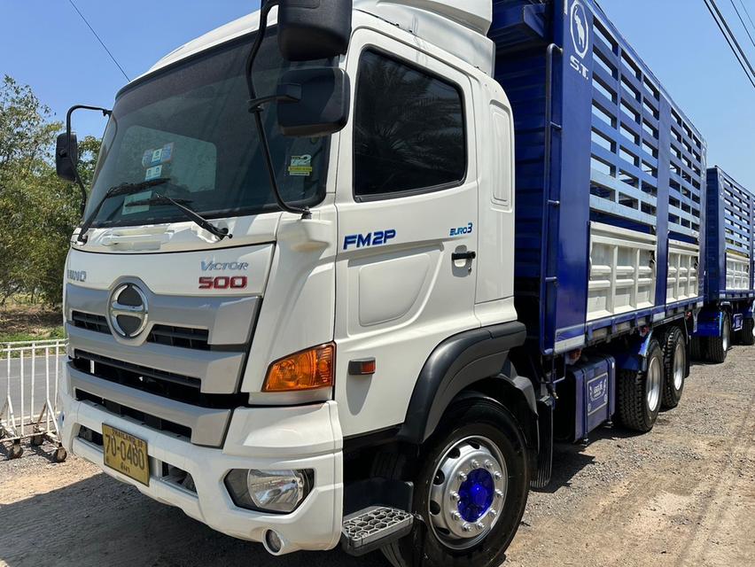 ขายรถบรรทุก Hino FM2P 380 แรง ปี 60 กระบะเหล็กไม่ดั้ม ยางเต็มทุกเส้น