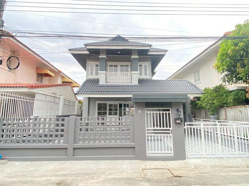 ขายบ้านเดี่ยว 2 ชั้น เนื้อที่ 44.8 ตร.วา หมู่บ้านแคทลียา ถนนหทัยราษฎร์ 37 แขวงสามวาตะวันตก เขต คลองสามวา