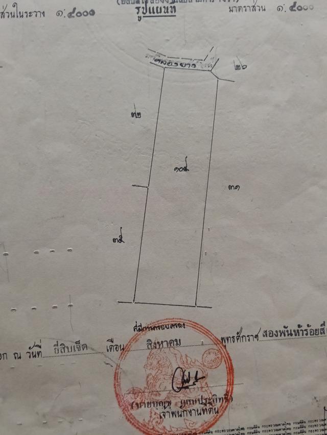 ขายทีดินติดถนนคอนกรีตมีคลองไหลผ่าน 2