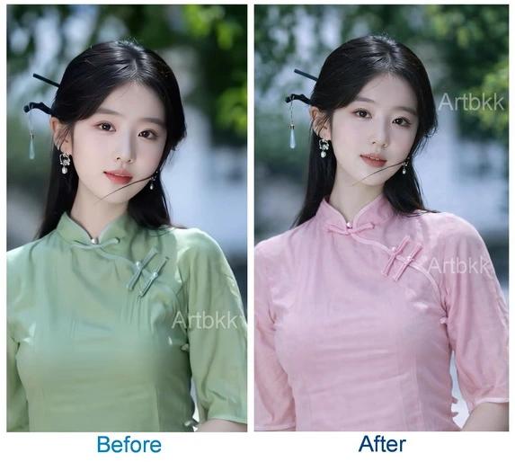 รีทัชรูปภาพ ปรับแต่งแก้ไขรูปภาพ เปลี่ยนสีเสื้อตามสั่ง เปลี่ยนสีกางเกง รูปที่ 3