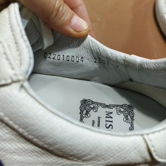 MISOPEMen's leather lace up low trainers(0022010004)Size 42/26.5(27.5)cm🔥Price 450฿ รูปที่ 7