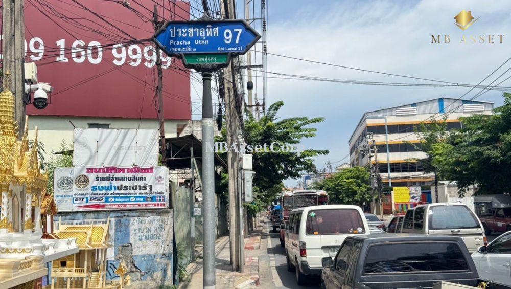 ขายที่ดินสวย 541 ตร.วา ริมถนนประชาอุทิศ 97 ( ทุ่งครุ ) ติดถนนหลัก พื้นที่สีเหลือง  ใกล้ ม.เทคโนโลยีพระจอมเกล้าธนบุรี ( บางมด ) 8