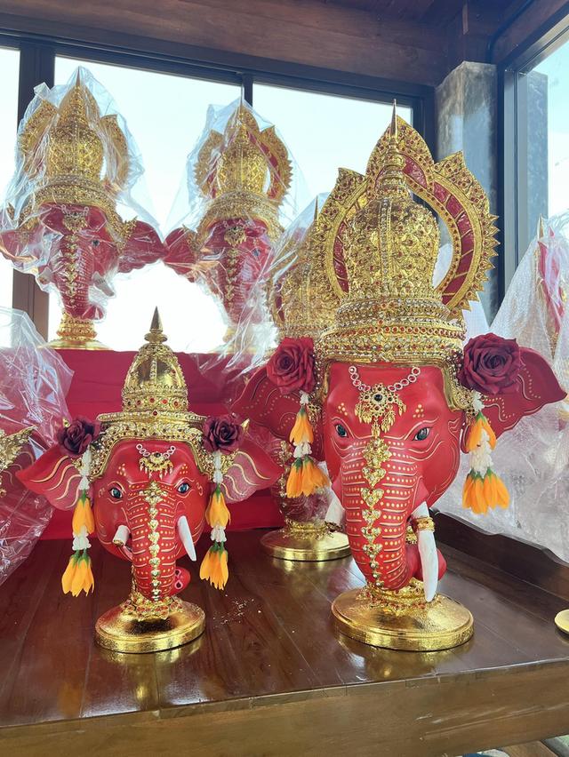เศียรพระพิฆเนศ ไว้เก็บสะสมเป็นมงคล มีแบบเล็ก แบบใหญ่ครอบหัวได้คะ