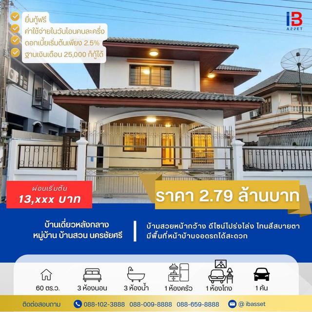🏡 ขายบ้านเดี่ยว 2 ชั้น ม.บ้านสวน นครชัยศรี ทำเลดี บรรยากาศสงบ 🌿 บ้านสวยพร้อมพื้นที่ใช้สอยกว้าง เหมาะสำหรับครอบครัว 🌸 1