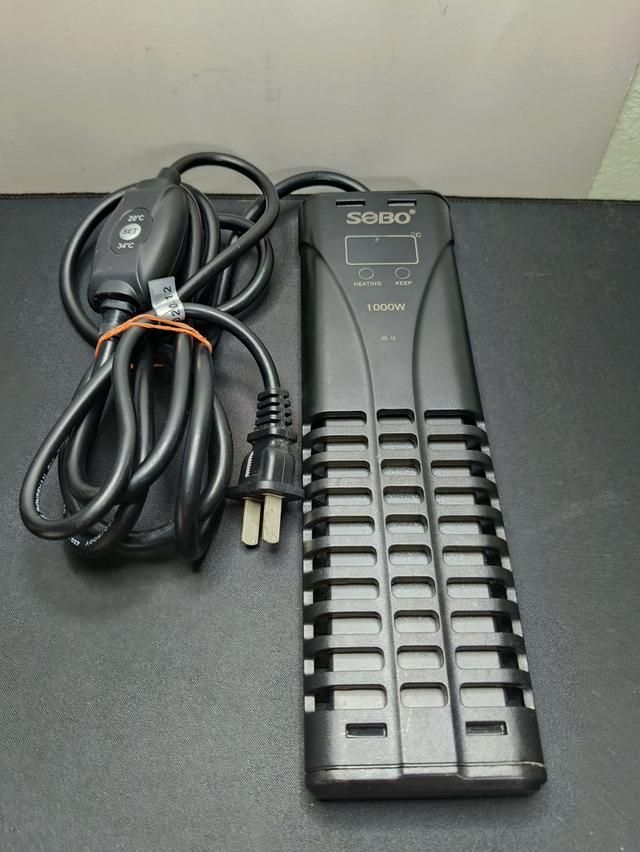 ฮีตเตอร์ตู้ปลา SOBO 1000W เครื่องทำความร้อนบ่อปลา พร้อมกล่องควบคุมอุณหภูมิดิจิทัล