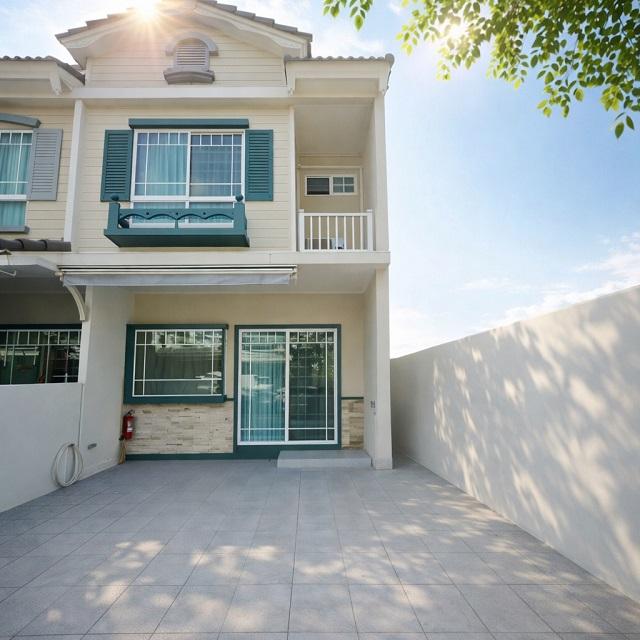 ให้เช่าทาวน์โฮม 2 ชั้น ฟังก์ชัน 2นอน 3น้ำ บางนา กม.7 นานาชาติคอนคอร์เดียน 1.3 กม. 21 ตร.วา. เมกาบางนา 900 ม. 1