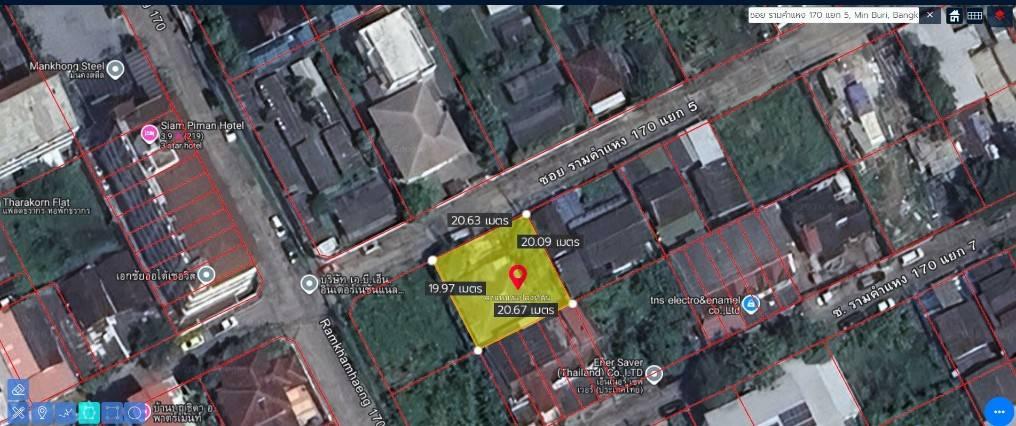 บ้านและที่ดิน 100 ตรว. ถนนรามคำแหงซอย170 ใกล้มบ.เพอเฟค 2